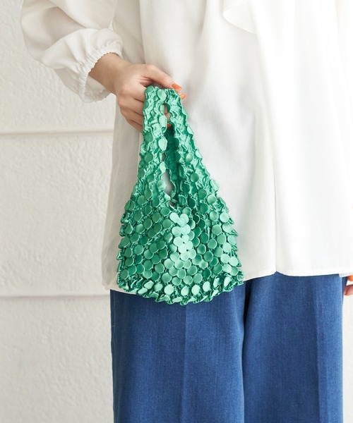 ROPE' PICNIC（ロペピクニック）の「ドットストレッチエコバッグ（エコバッグ/サブバッグ・レディース・イエロー系その他2/ブラウン/ピンク/ライトグリーン/グリーン/ブラック・FREE）」の10枚目の写真