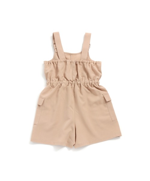 JENNI love（ジェニィラブ）の「カーゴポケットサロペ（サロペット/オーバーオール・キッズ・ブラック/ベージュ/カーキ・130cm/140cm/150cm/160cm）」の7枚目の写真