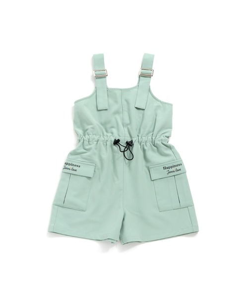 JENNI love（ジェニィラブ）の「カーゴポケットサロペ（サロペット/オーバーオール・キッズ・ブラック/ベージュ/カーキ・130cm/140cm/150cm/160cm）」の8枚目の写真