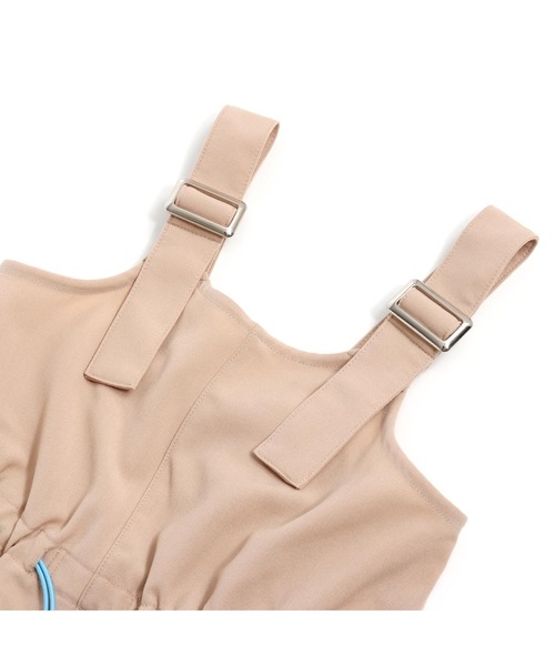 JENNI love（ジェニィラブ）の「カーゴポケットサロペ（サロペット/オーバーオール・キッズ・ブラック/ベージュ/カーキ・130cm/140cm/150cm/160cm）」の10枚目の写真