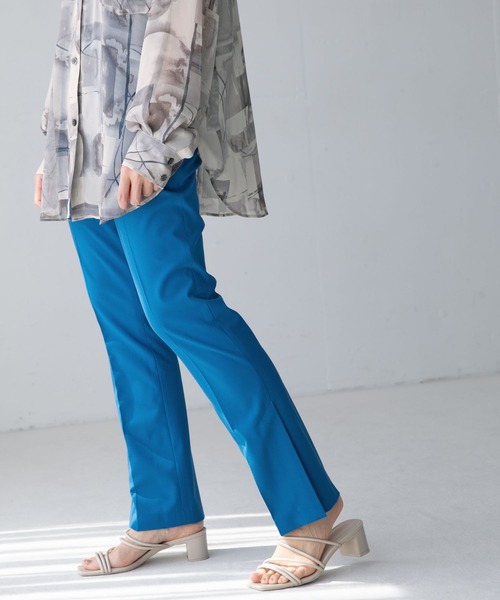 LOWRYS FARM（ローリーズファーム）の「21SSサイドスリットパンツ　937999（スラックス・レディース・ブラック/パープル/レッド/カーキ/ブルー/ブラウン/グリーン・MEDIUM/LARGE/SMALL）」の6枚目の写真