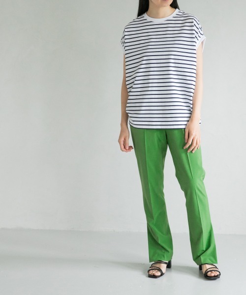 LOWRYS FARM（ローリーズファーム）の「21SSサイドスリットパンツ　937999（スラックス・レディース・ブラック/パープル/レッド/カーキ/ブルー/ブラウン/グリーン・MEDIUM/LARGE/SMALL）」の8枚目の写真