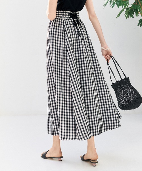 STRAWBERRY-FIELDS（ストロベリーフィールズ）の「クラシカルギンガム　スカート（スカート・レディース・ブラック・2）」の17枚目の写真