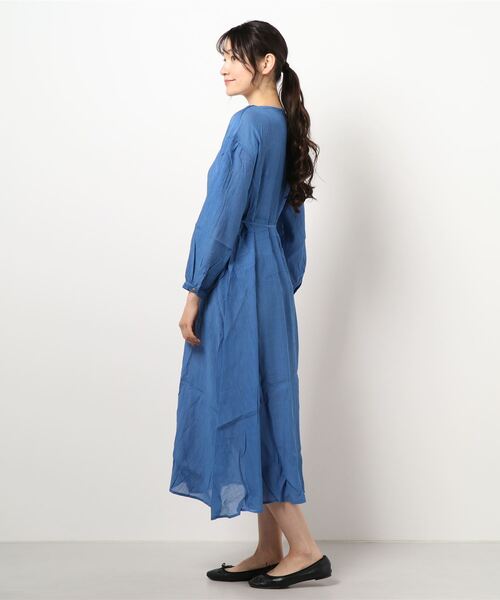 KOBE LETTUCE（コウベレタス）の「楊柳フレアロングガウン[C5324]（ワンピース・レディース・ブルー/ラベンダー/オフホワイト・FREE）」の4枚目の写真