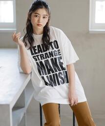 INGNI | 4段ロゴチュニックTシャツ(Tシャツ/カットソー)