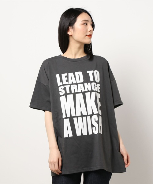 INGNI(イング)の「4段ロゴチュニックTシャツ(Tシャツ/カットソー・レディース・グリーン/ホワイト×ブラック/スミクロ・M)」の2枚目の写真