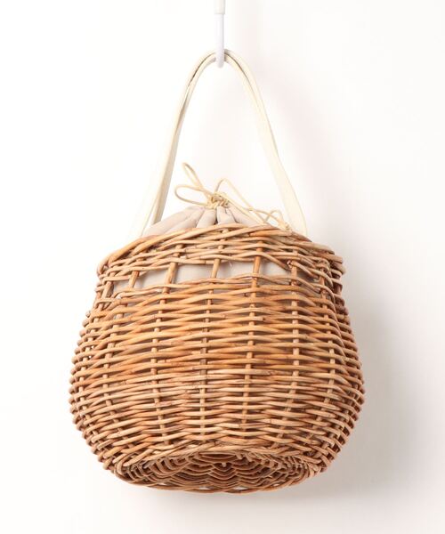 CACHELLIE(カシェリエ)の「【CACHELLIE】かごバッグ(ハンドバッグ・レディース・サンドベージュ/ブラック・FREE)」の3枚目の写真