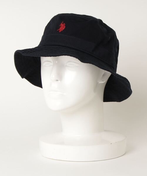 U.S. POLO ASSN.（ユーエスポロアッスン）の「U.S. POLO ASSN./ユーエスポロアッスン ツイル ロゴ ワンポイント刺繍 バケットハット/レディース メンズ（ハット・メンズ・ブラック/ベージュ/ネイビー・FREE）」の9枚目の写真