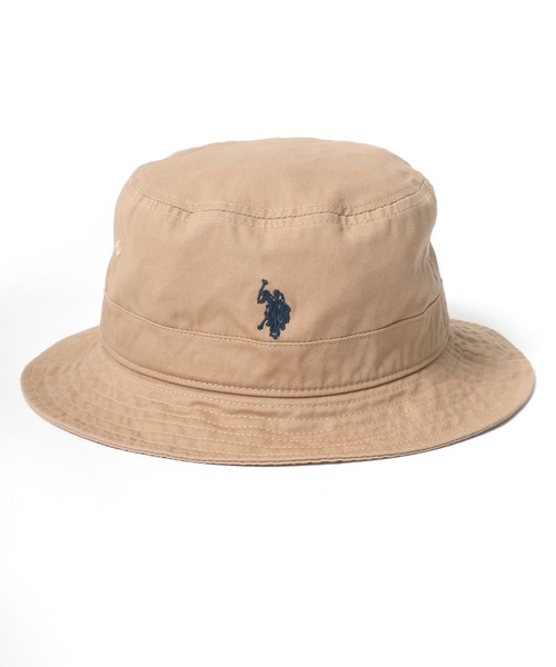 U.S. POLO ASSN.（ユーエスポロアッスン）の「U.S. POLO ASSN./ユーエスポロアッスン ツイル ロゴ ワンポイント刺繍 バケットハット/レディース メンズ（ハット・メンズ・ブラック/ベージュ/ネイビー・FREE）」の8枚目の写真