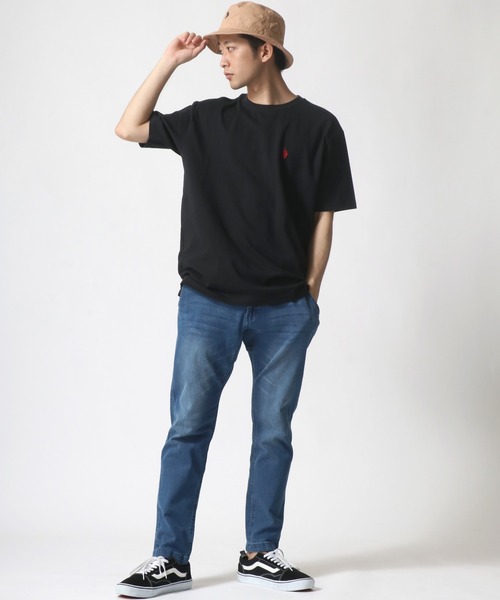 U.S. POLO ASSN.（ユーエスポロアッスン）の「U.S. POLO ASSN./ユーエスポロアッスン ツイル ロゴ ワンポイント刺繍 バケットハット/レディース メンズ（ハット・メンズ・ブラック/ベージュ/ネイビー・FREE）」の15枚目の写真