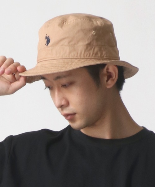 U.S. POLO ASSN.（ユーエスポロアッスン）の「U.S. POLO ASSN./ユーエスポロアッスン ツイル ロゴ ワンポイント刺繍 バケットハット/レディース メンズ（ハット・メンズ・ブラック/ベージュ/ネイビー・FREE）」の20枚目の写真