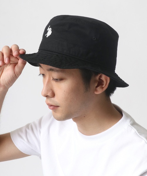 U.S. POLO ASSN.（ユーエスポロアッスン）の「U.S. POLO ASSN./ユーエスポロアッスン ツイル ロゴ ワンポイント刺繍 バケットハット/レディース メンズ（ハット・メンズ・ブラック/ベージュ/ネイビー・FREE）」の22枚目の写真