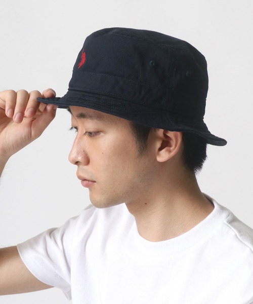 U.S. POLO ASSN.（ユーエスポロアッスン）の「U.S. POLO ASSN./ユーエスポロアッスン ツイル ロゴ ワンポイント刺繍 バケットハット/レディース メンズ（ハット・メンズ・ブラック/ベージュ/ネイビー・FREE）」の17枚目の写真