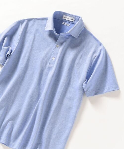 gim（ジム）の「【SHIPS any 別注】gim×DR.C医薬　ハイドロ銀チタン 加工 スキッパー ポロシャツ◇（ポロシャツ・メンズ・ブラック/オフホワイト/ブルー/コバルトブルー・SMALL/MEDIUM/LARGE/X-LARGE）」の16枚目の写真