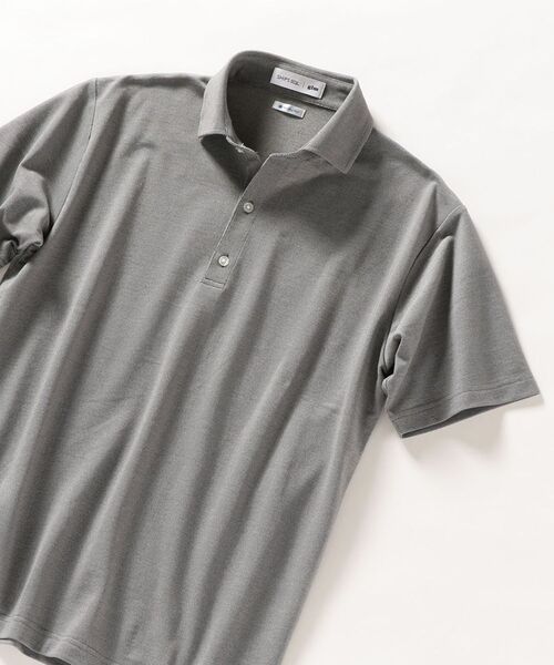 gim（ジム）の「【SHIPS any 別注】gim×DR.C医薬　ハイドロ銀チタン 加工 スキッパー ポロシャツ◇（ポロシャツ・メンズ・ブラック/オフホワイト/ブルー/コバルトブルー・SMALL/MEDIUM/LARGE/X-LARGE）」の13枚目の写真