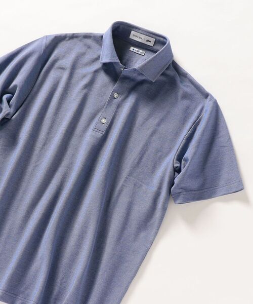 gim（ジム）の「【SHIPS any 別注】gim×DR.C医薬　ハイドロ銀チタン 加工 スキッパー ポロシャツ◇（ポロシャツ・メンズ・ブラック/オフホワイト/ブルー/コバルトブルー・SMALL/MEDIUM/LARGE/X-LARGE）」の6枚目の写真