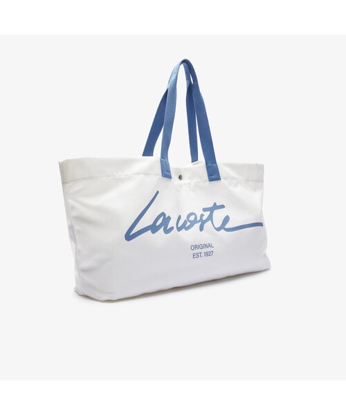 LACOSTE（ラコステ）の「ビーチ パック ビッグプリントビーチバッグ（トートバッグ・レディース・ホワイト/ピンクベージュ・FREE）」の15枚目の写真