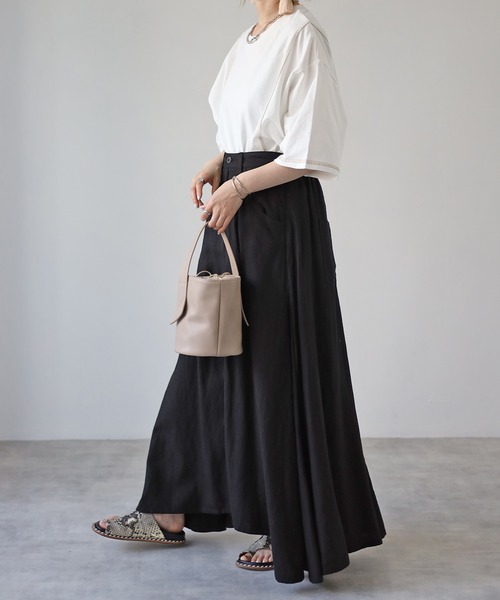 4youstory（フォーユーストーリー）の「リンキングデザインTシャツ（Tシャツ/カットソー・レディース・アイボリー/ブラック/グリーン/サンドベージュ/モカ・MEDIUM）」の8枚目の写真