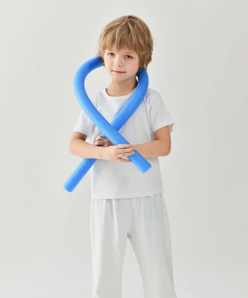 ALWAYS（オルウェイズ）の「キッズ無地 Tシャツ（Tシャツ/カットソー・キッズ・ブルー/ホワイト/ピンク/イエロー・120/140/100/130/110）」の2枚目の写真