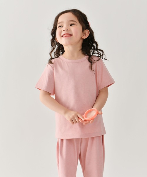 ALWAYS（オルウェイズ）の「キッズ無地 Tシャツ（Tシャツ/カットソー・キッズ・ブルー/ホワイト/ピンク/イエロー・120/140/100/130/110）」の4枚目の写真