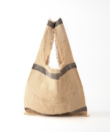 FRAMeWORK | 【LOOMER】LINEN CANVAS BAG BODER◆(トートバッグ)