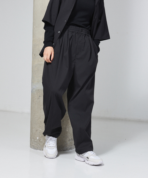 MYSELF ABAHOUSE（マイセルフアバハウス）の「【MYSELF ABAHOUSE】DRYMIX ルーズ ワイド テーパード パンツ（その他パンツ・メンズ・ブラック/ネイビー/グレー/インディゴブルー/モカ・46/48）」の2枚目の写真