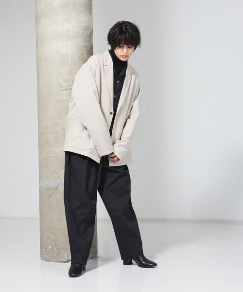 MYSELF ABAHOUSE（マイセルフアバハウス）の「【MYSELF ABAHOUSE】DRYMIX ルーズ ワイド テーパード パンツ（その他パンツ・メンズ・ブラック/ネイビー/グレー/インディゴブルー/モカ・46/48）」の10枚目の写真