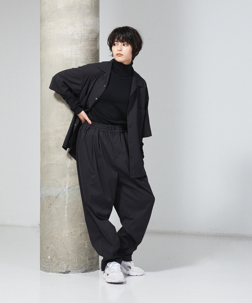 MYSELF ABAHOUSE（マイセルフアバハウス）の「【MYSELF ABAHOUSE】DRYMIX ルーズ ワイド テーパード パンツ（その他パンツ・メンズ・ブラック/ネイビー/グレー/インディゴブルー/モカ・46/48）」の11枚目の写真