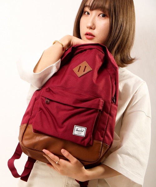 Herschel Supply（ハーシェルサプライ）の「Herschel Supply バックパック13PC収納 14.5L（バックパック/リュック・メンズ・ネイビー/マスタード/ワイン/パープル/ブラック/グリーン・FREE）」の9枚目の写真