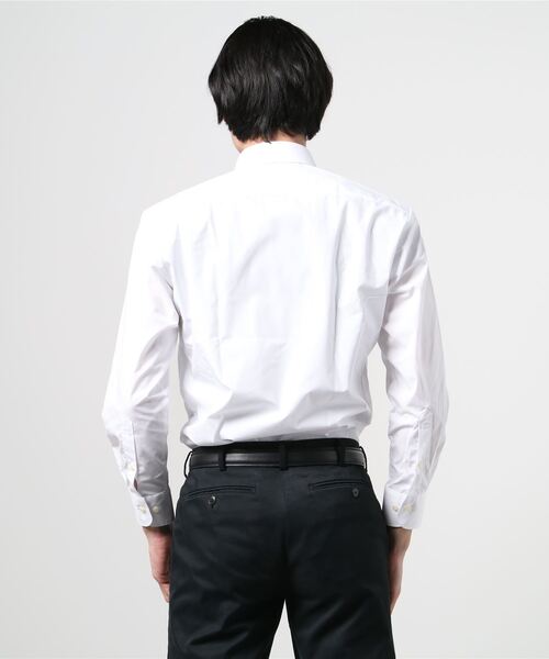 TOKYO SHIRTS（トウキョウシャツ）の「形態安定ノーアイロン レギュラーカラー 白無地ベーシック 長袖ビジネスワイシャツ（ビジネスシャツ・メンズ・ホワイト・S-裄丈80cm/S-裄丈84cm/M-裄丈80cm/M-裄丈84cm/L-裄丈82cm/L-裄丈86cm/LL-裄丈86cm）」の8枚目の写真