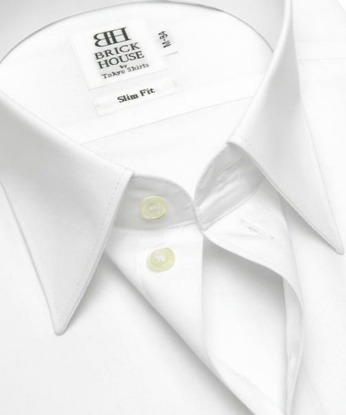 TOKYO SHIRTS（トウキョウシャツ）の「形態安定ノーアイロン レギュラーカラー 白無地ベーシック 長袖ビジネスワイシャツ（ビジネスシャツ・メンズ・ホワイト・S-裄丈80cm/S-裄丈84cm/M-裄丈80cm/M-裄丈84cm/L-裄丈82cm/L-裄丈86cm/LL-裄丈86cm）」の4枚目の写真