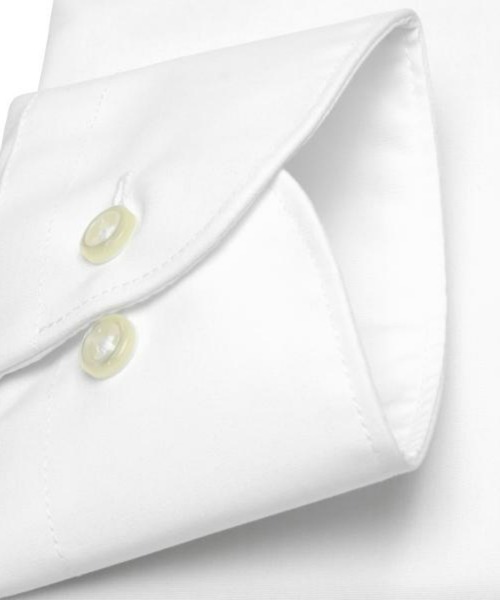 TOKYO SHIRTS（トウキョウシャツ）の「形態安定ノーアイロン レギュラーカラー 白無地ベーシック 長袖ビジネスワイシャツ（ビジネスシャツ・メンズ・ホワイト・S-裄丈80cm/S-裄丈84cm/M-裄丈80cm/M-裄丈84cm/L-裄丈82cm/L-裄丈86cm/LL-裄丈86cm）」の5枚目の写真