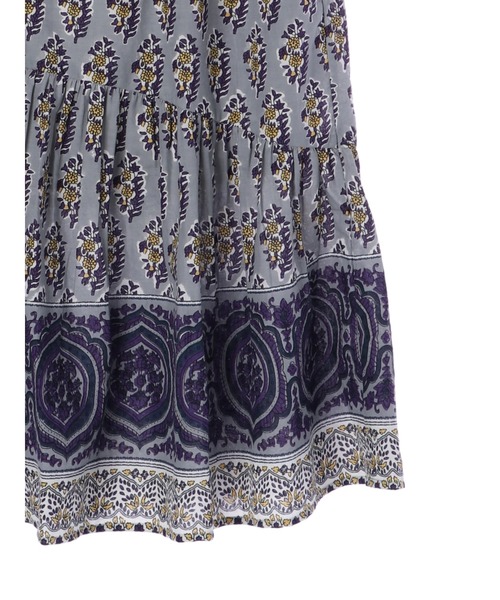 CRAFT STANDARD BOUTIQUE(クラフトスタンダードブティック)の「インドコットン マーメード切り替えスカート *◇(スカート・レディース・ベージュ/グレー・FREE)」の15枚目の写真