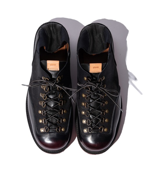 glamb 黒 レザー ローファー glamb ローファー Field Penny Loafer / フィールドペニーローファー