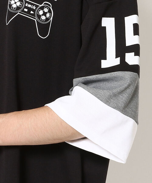 amok(アモク)の「【別注】amok /アモク/ホッケーメッシュTシャツ(Tシャツ/カットソー・メンズ・ホワイト/ブラック/オレンジ/ブルー・FREE)」の16枚目の写真