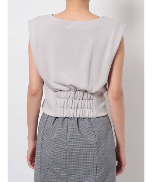 dazzlin（ダズリン）の「ダンボールカットコンパクトトップス（Tシャツ/カットソー・レディース・ブラウン/グレー/オフホワイト・FREE）」の10枚目の写真