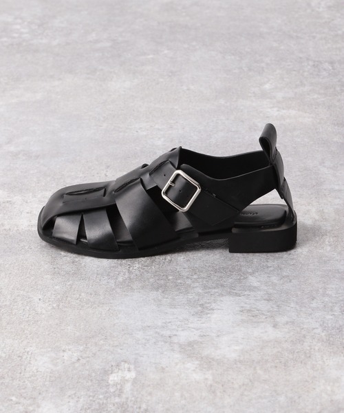 A part by（アパートバイ）の「グルカサンダル　956899（サンダル・レディース・ブラック/アイボリー・MEDIUM/LARGE）」の9枚目の写真