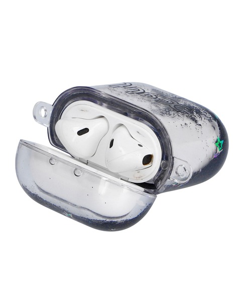 X-girl（エックスガール）の「DREAMING AirPods CASE（ヘッドフォン/イヤホン・レディース・ブラック/マルチ・ONE SIZE）」の4枚目の写真