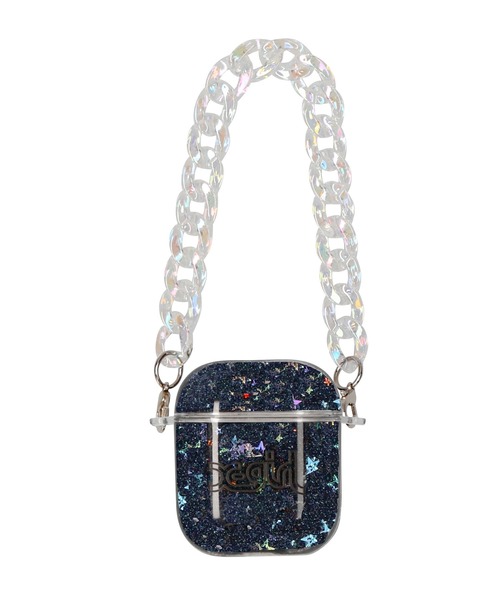 X-girl（エックスガール）の「DREAMING AirPods CASE（ヘッドフォン/イヤホン・レディース・ブラック/マルチ・ONE SIZE）」の5枚目の写真