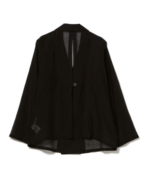 Ray BEAMS（レイビームス）の「Ray BEAMS / オーガンジー 2ボタン ダブルジャケット（テーラードジャケット・レディース・ブラック/ブラウン系その他・1/0）」の12枚目の写真