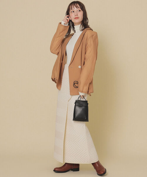 Ray BEAMS（レイビームス）の「Ray BEAMS / オーガンジー 2ボタン ダブルジャケット（テーラードジャケット・レディース・ブラック/ブラウン系その他・1/0）」の15枚目の写真