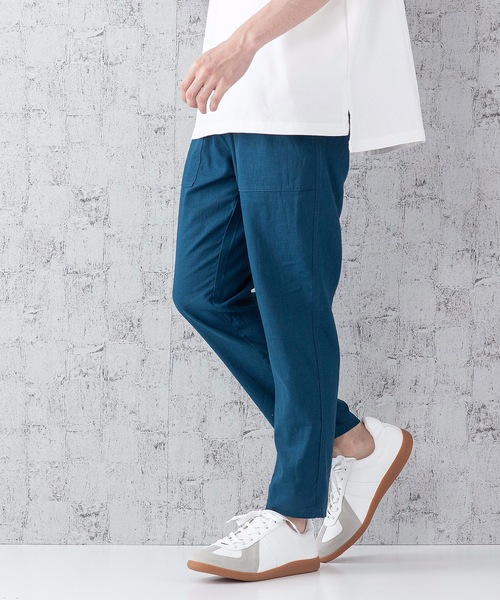 JEANS MATE（ジーンズメイト）の「接触冷感クロップドパンツ（その他パンツ・メンズ・ブルー/チャコールグレー/ネイビー/ベージュ/カーキ・LARGE/MEDIUM/X-LARGE）」の19枚目の写真