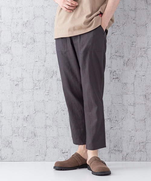 JEANS MATE（ジーンズメイト）の「接触冷感クロップドパンツ（その他パンツ・メンズ・ブルー/チャコールグレー/ネイビー/ベージュ/カーキ・LARGE/MEDIUM/X-LARGE）」の9枚目の写真