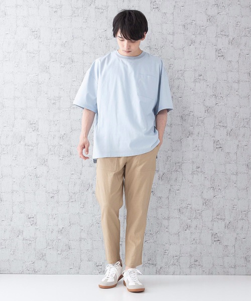 JEANS MATE（ジーンズメイト）の「接触冷感クロップドパンツ（その他パンツ・メンズ・ブルー/チャコールグレー/ネイビー/ベージュ/カーキ・LARGE/MEDIUM/X-LARGE）」の11枚目の写真