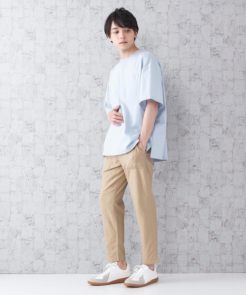 JEANS MATE（ジーンズメイト）の「接触冷感クロップドパンツ（その他パンツ・メンズ・ブルー/チャコールグレー/ネイビー/ベージュ/カーキ・LARGE/MEDIUM/X-LARGE）」の12枚目の写真