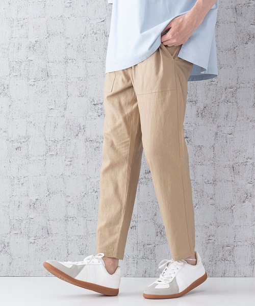 JEANS MATE（ジーンズメイト）の「接触冷感クロップドパンツ（その他パンツ・メンズ・ブルー/チャコールグレー/ネイビー/ベージュ/カーキ・LARGE/MEDIUM/X-LARGE）」の15枚目の写真