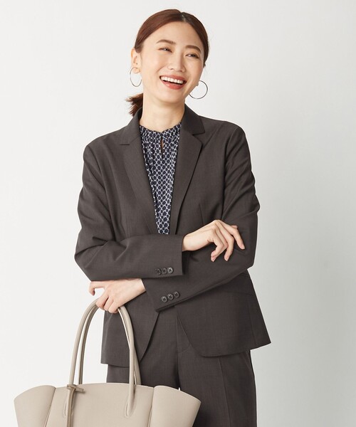 J.PRESS(ジェイプレス)の「BAHARIYE NEW テーラードジャケット(テーラードジャケット・レディース・ダークブラウン系・11/9/7)」の1枚目の写真