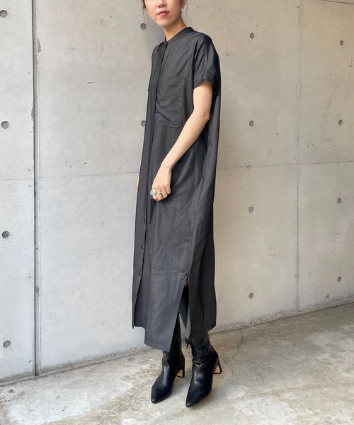 CAPRICIEUX LE'MAGE（カプリシューレマージュ）の「チェックデニムシャツワンピース（ワンピース・レディース・ブラック/ブラウン・FREE）」の16枚目の写真