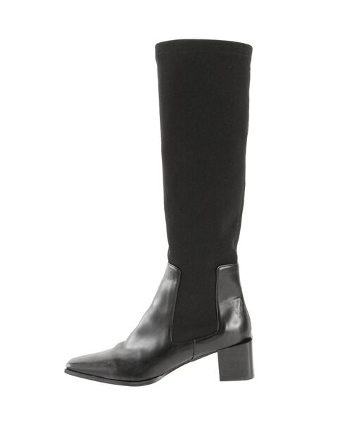 ELENDEEK(エレンディーク)の「サイドゴアロングブーツ(ブーツ・レディース・ブラック/オフホワイト・02/03)」の9枚目の写真