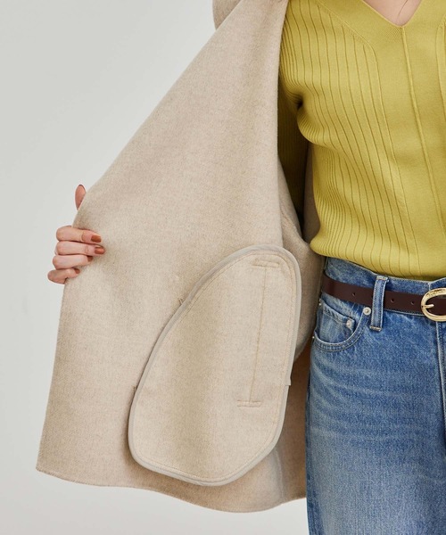 ROPE' PICNIC（ロペピクニック）の「セーラーカラーショートコート（その他アウター・レディース・ベージュ/ネイビー/ライトグリーン・38）」の11枚目の写真